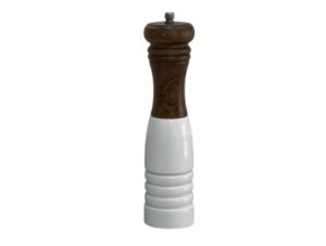 Molinillo de Madera Blanco de Pimienta o Sal
