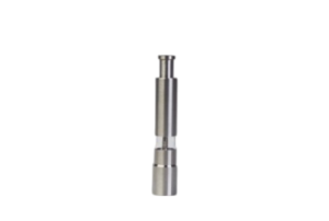 MOLINILLO DE PIMIENTA O SAL A PISTON EN ACERO INOXIDABLE 2,5*15 CM