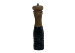 Molinillo de Madera Negro de Pimienta o Sal